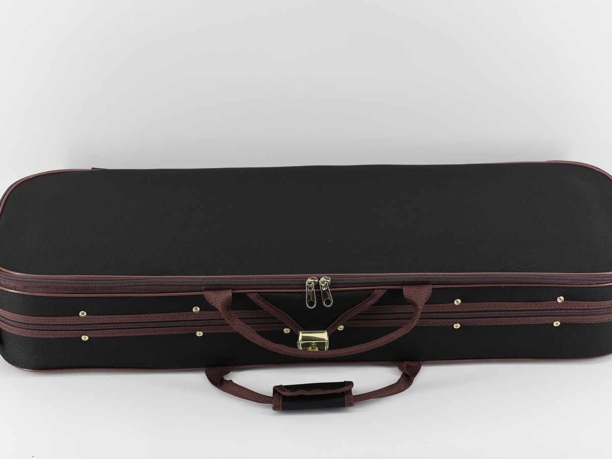 VC-301 900D deluxe violin case with flocked coffee interior